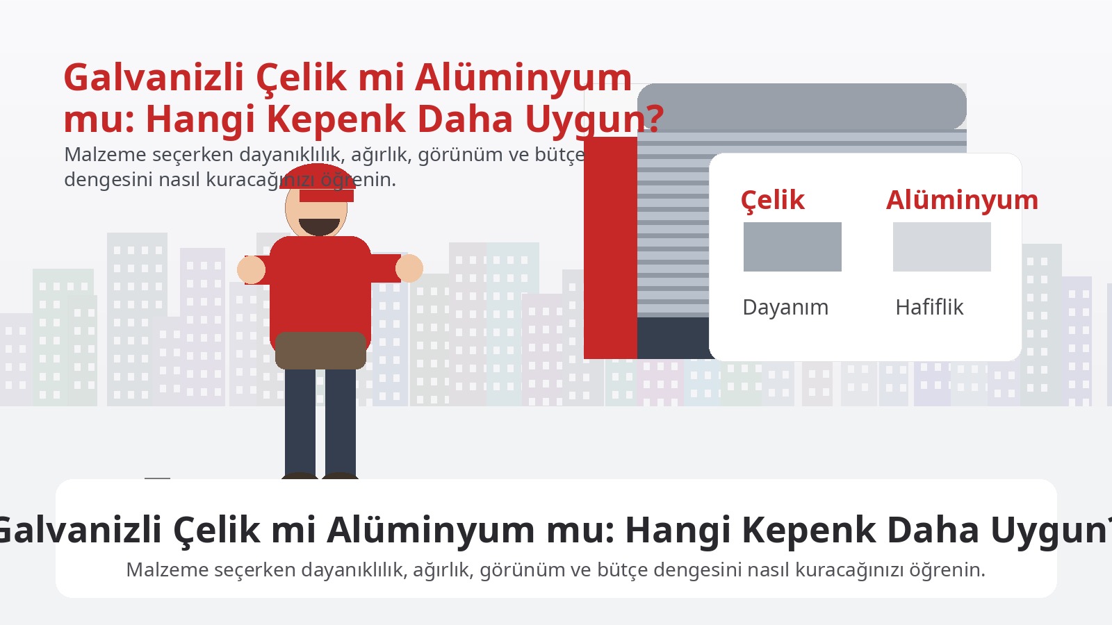 Galvanizli Çelik mi Alüminyum mu: Hangi Kepenk Daha Uygun? görseli
