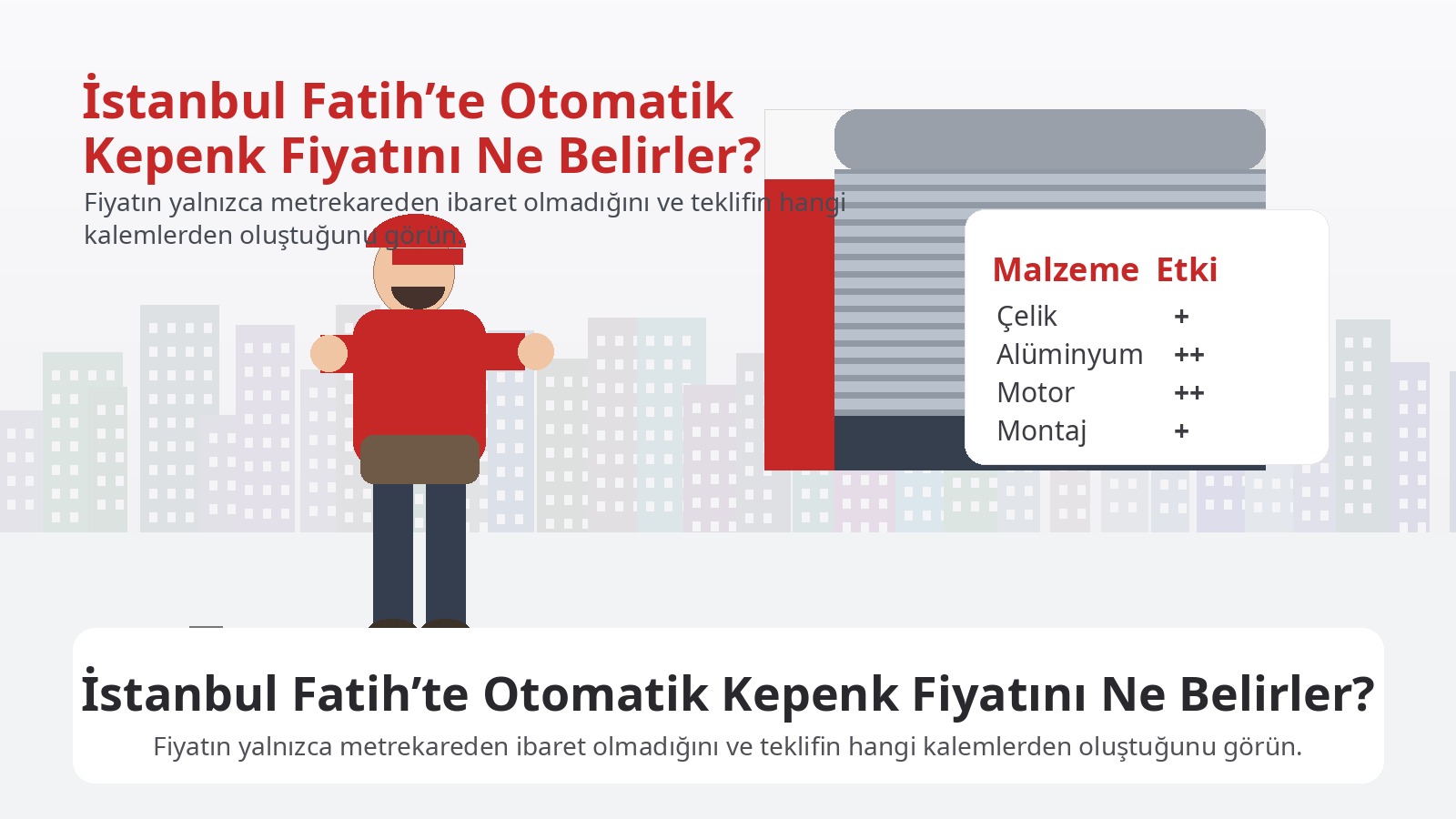 İstanbul Fatih’te Otomatik Kepenk Fiyatını Ne Belirler? görseli